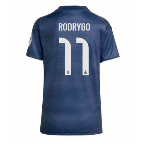 Stroje piłkarskie Real Madrid Rodrygo Goes #11 Koszulka Wyjazdowej dla damskie 2025-26 Krótki Rękaw